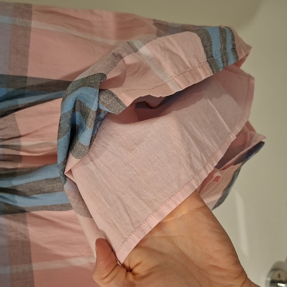 Burberry Kids Pink & Blue Plaid Dress with Peter Pan Collar (Size US 6-9) - Picture 7 of 7